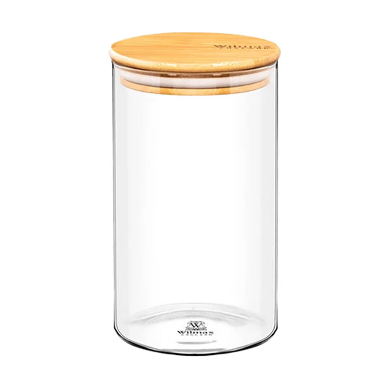 Ємність для зберігання Wilmax Thermo з бамбуковою кришкою, 10*17.5 см, 1.1 л (303677)